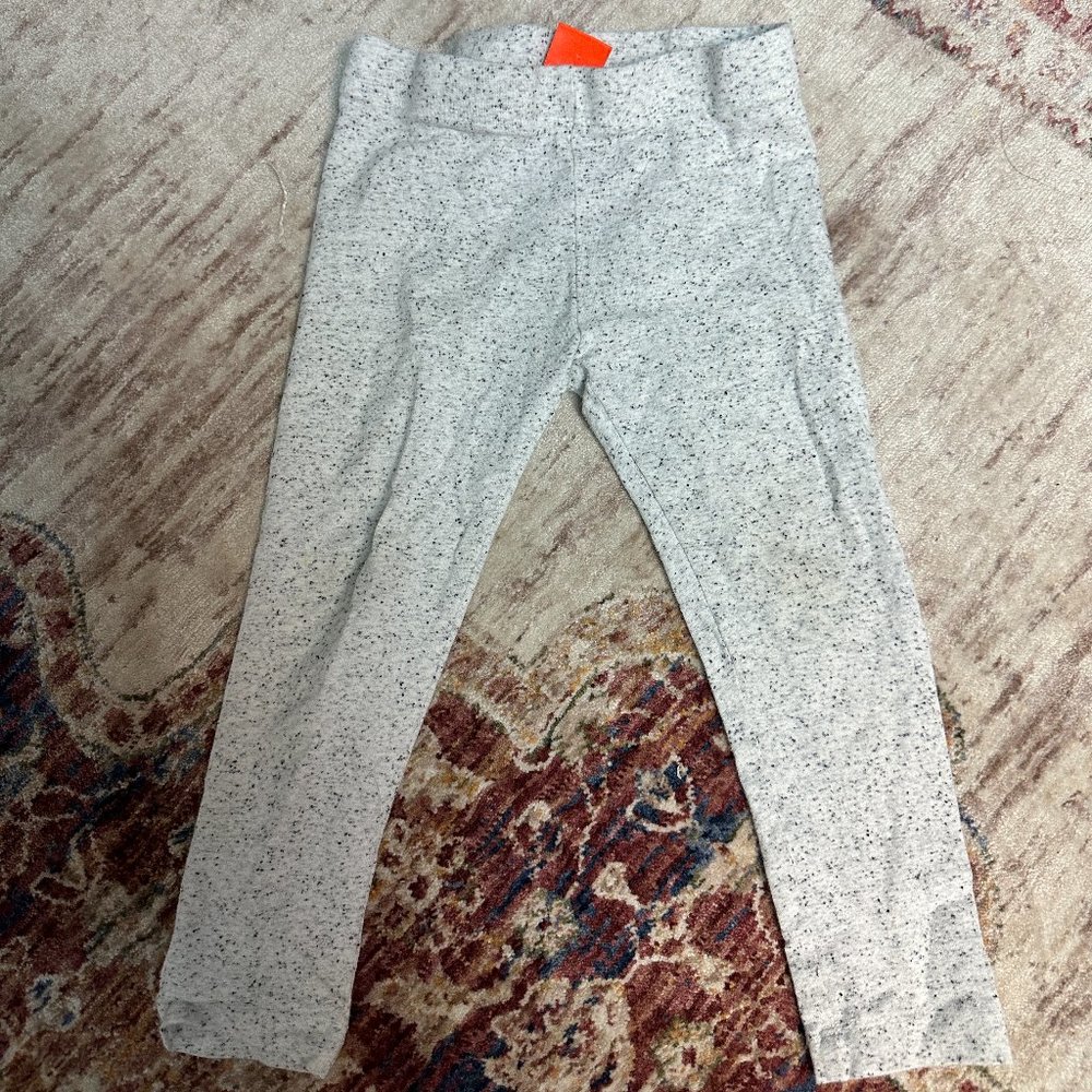 Joe Fresh Girls Light Gray Legging Pants Size 2 In Good Shape